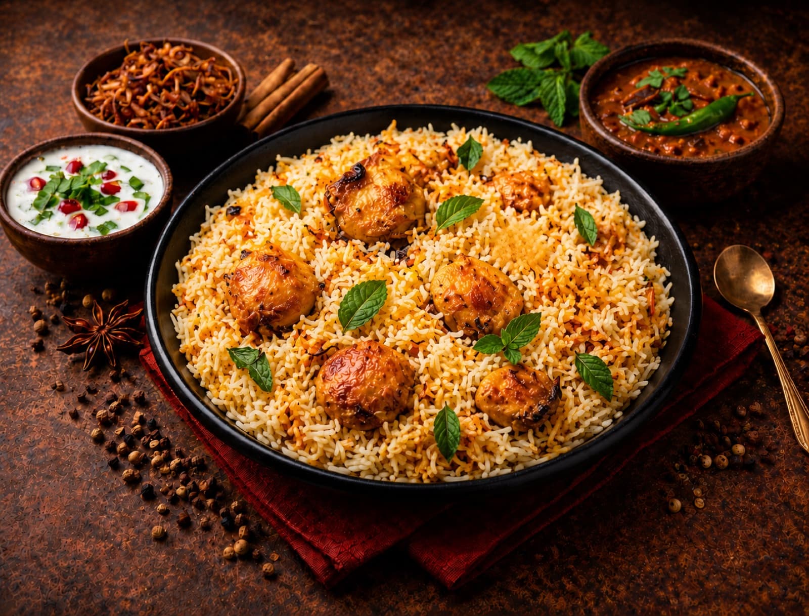 Chicken Boneless Andhra Biryani