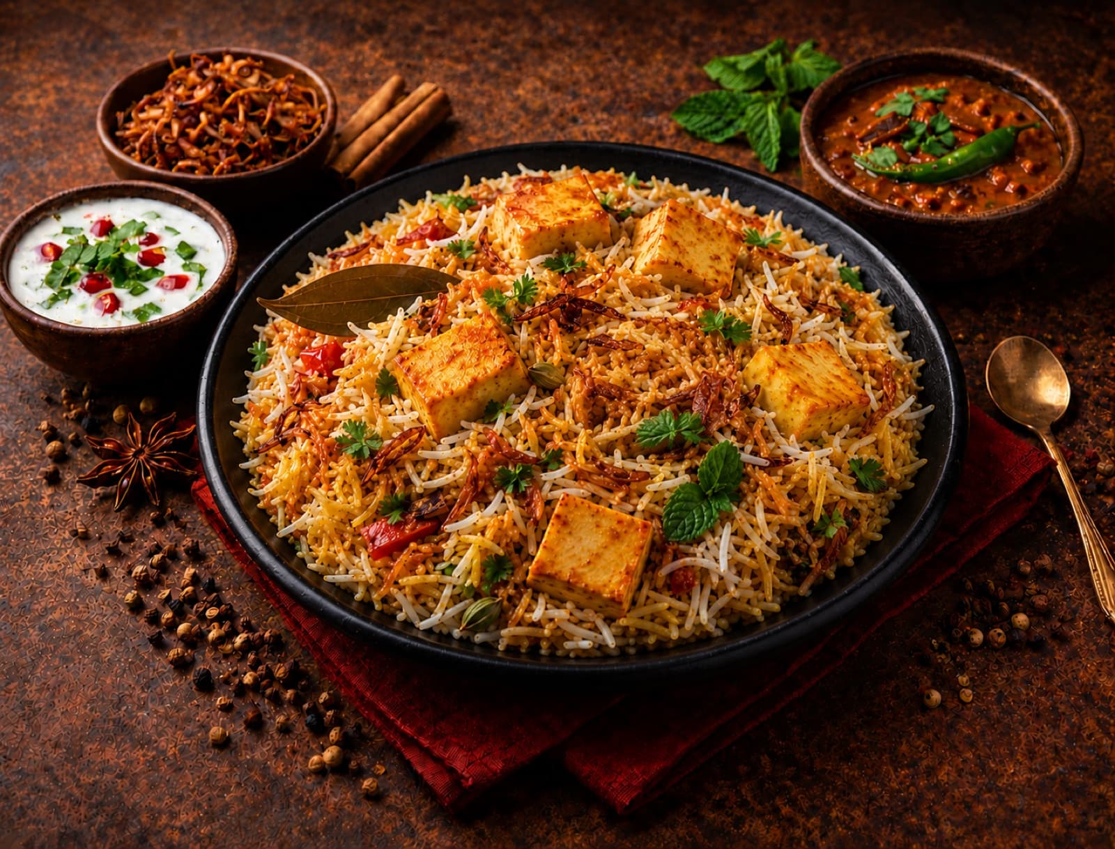 Paneer Andhra Biryani