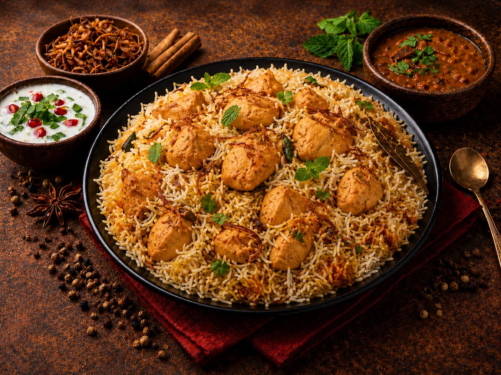 Chicken Boneless Dum Hyderabadi Biryani