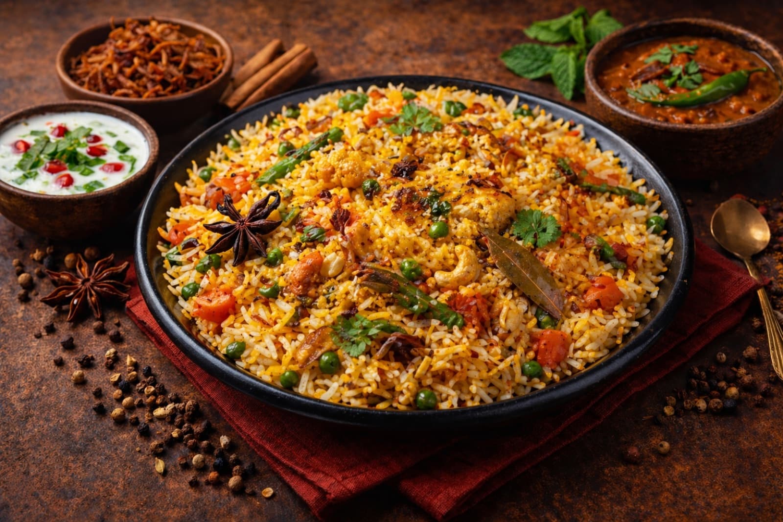 Veg Dum Hyderabadi Biryani