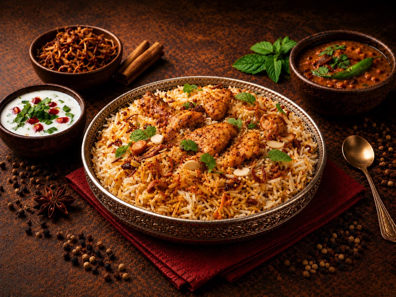 Chicken Boneless Lucknowi Biryani