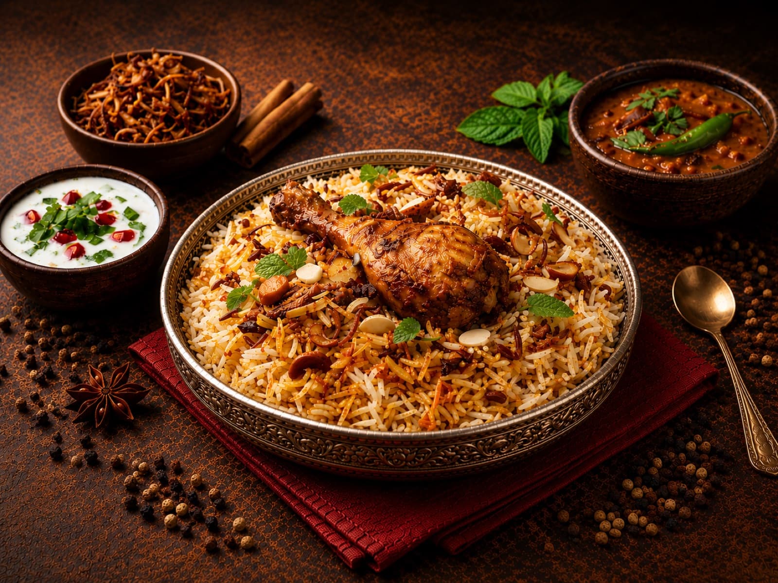 Lucknowi Chicken Dum Biryani