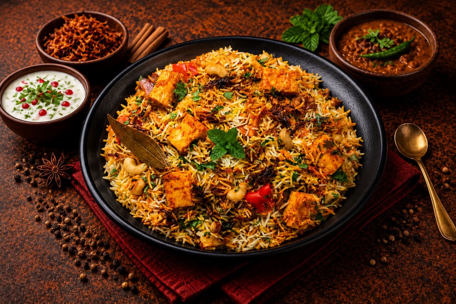 Paneer Lucknowi Biryani