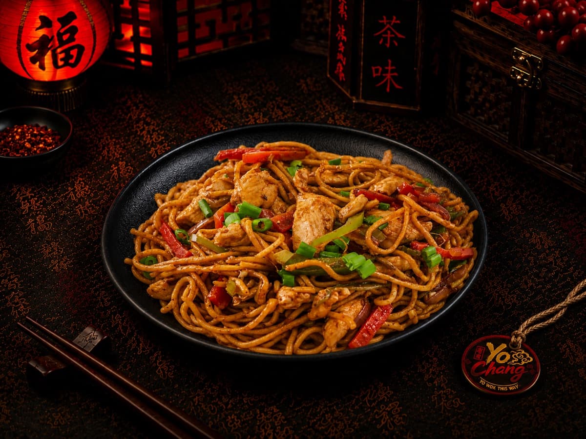 Chicken Schezwan Hakka Noodles