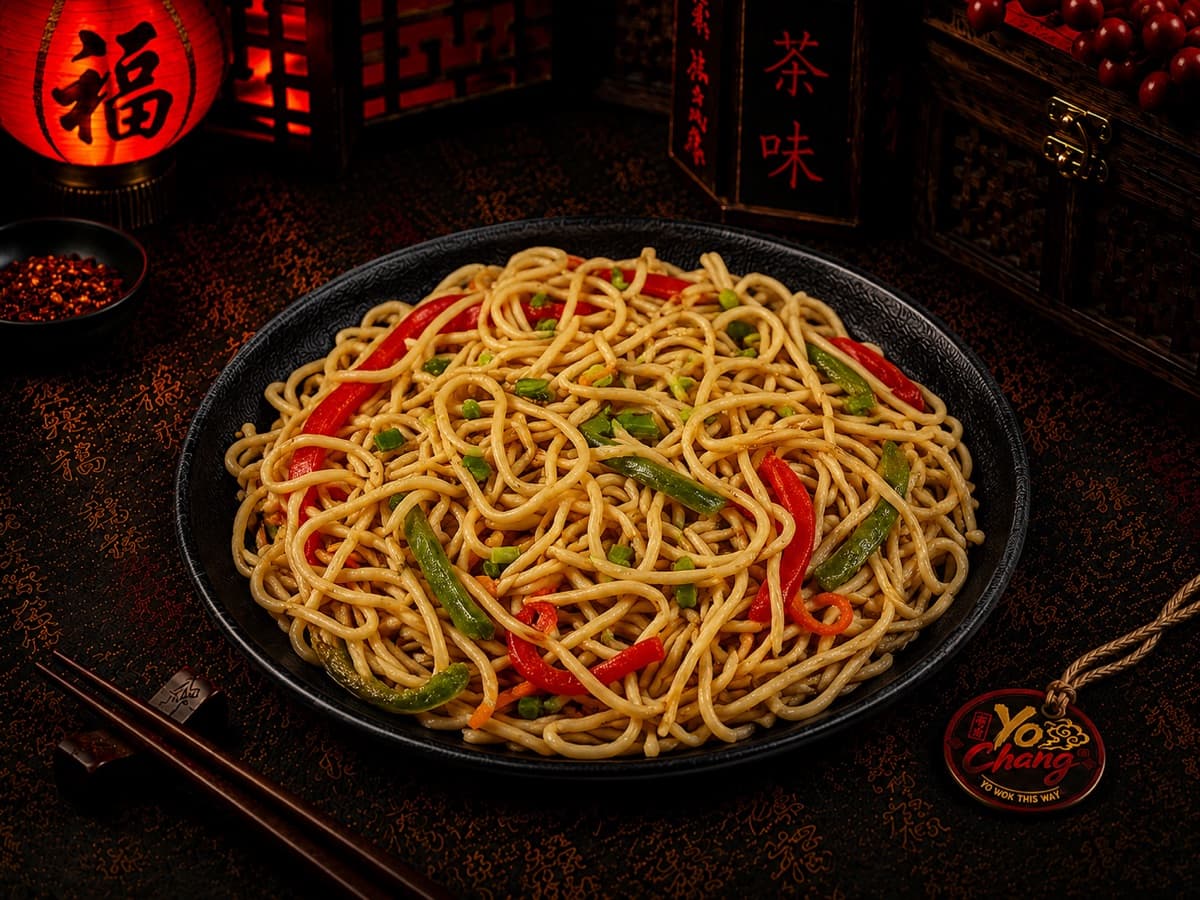 Veg Garlic Hakka Noodles